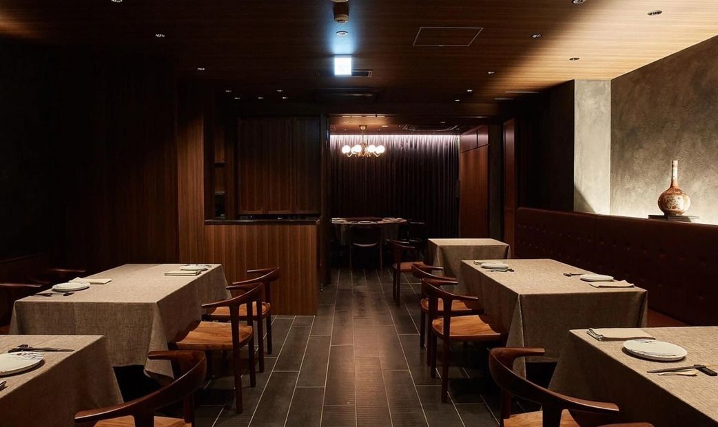 wooden table and interior