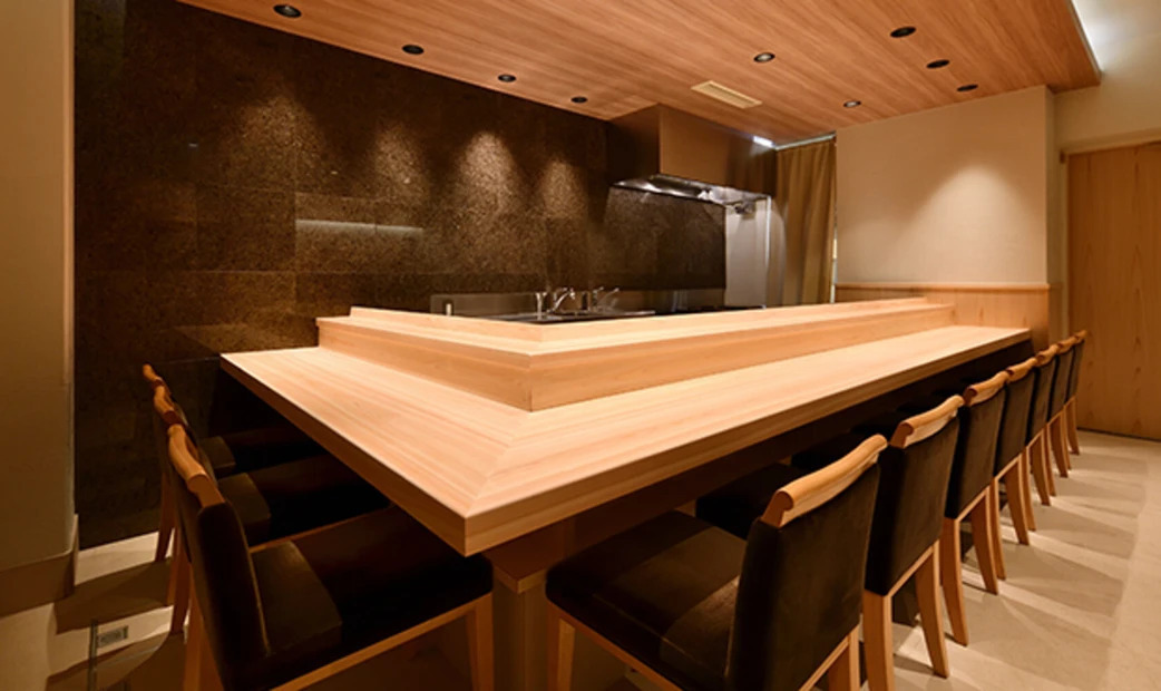 Beautiful wood counter