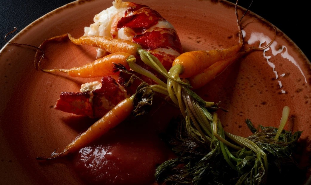 Carrot and shrimp dishes