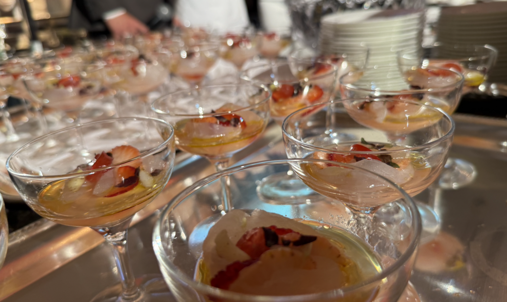 Scene from the cocktail reception