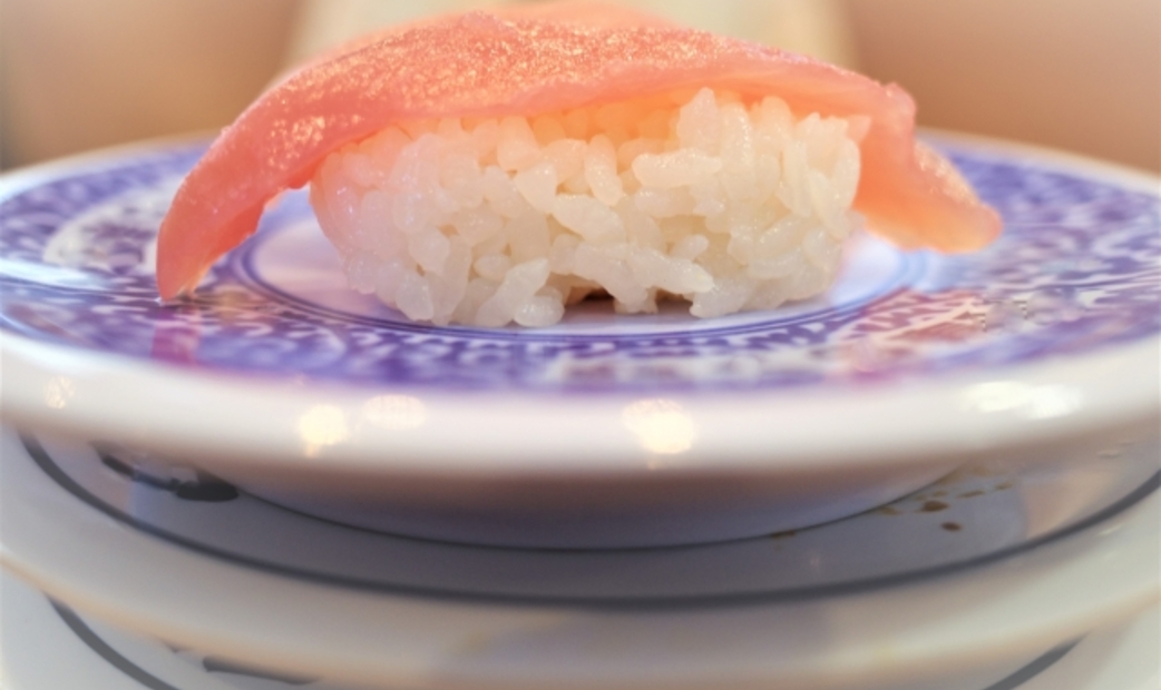 Maguro sushi in Kaiten sushi