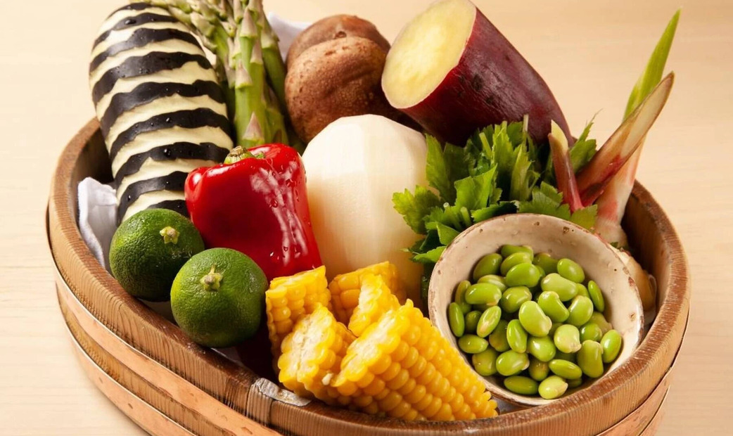 several types of vegetables