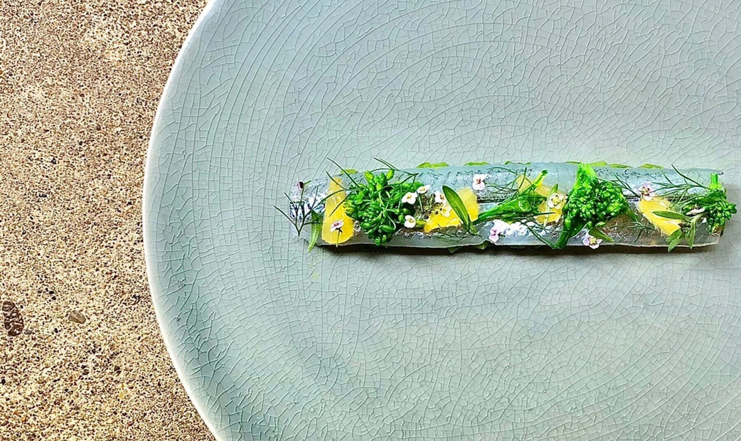 French food on a plate