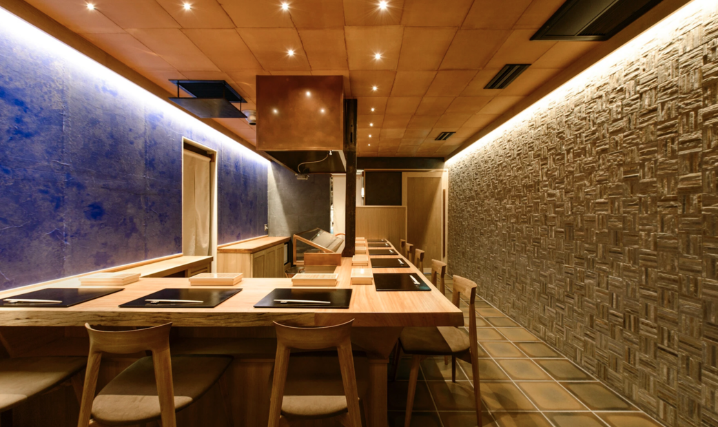 Interior view of Tempura Miyashiro