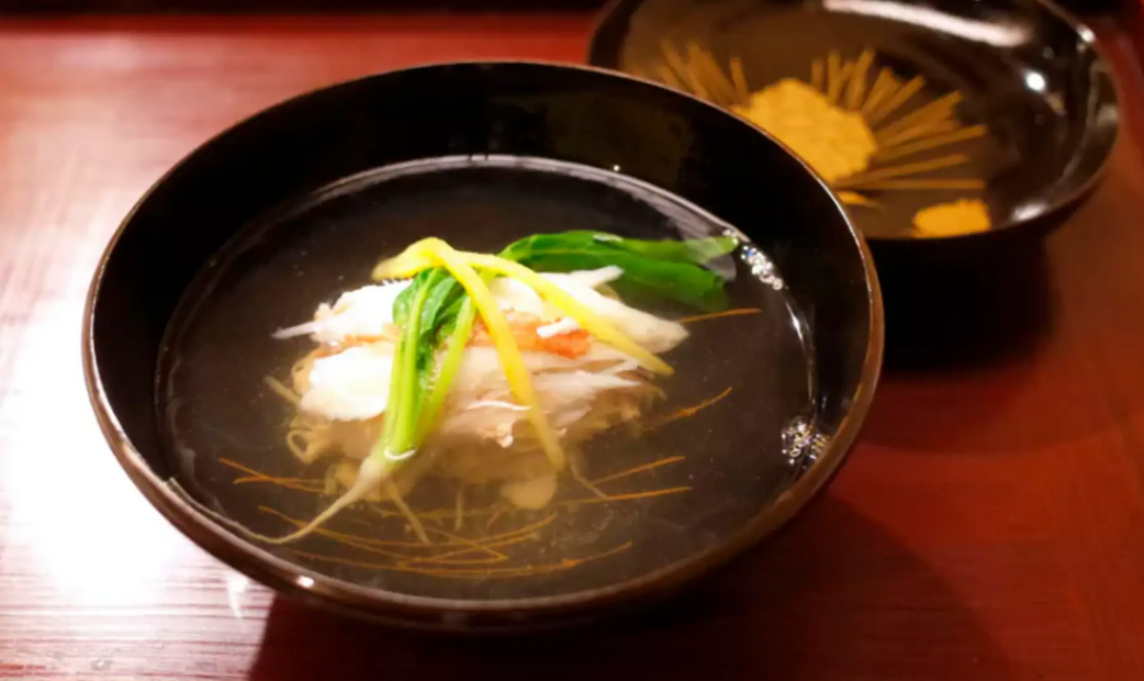 Japanese traditional soup - "Osuimono"