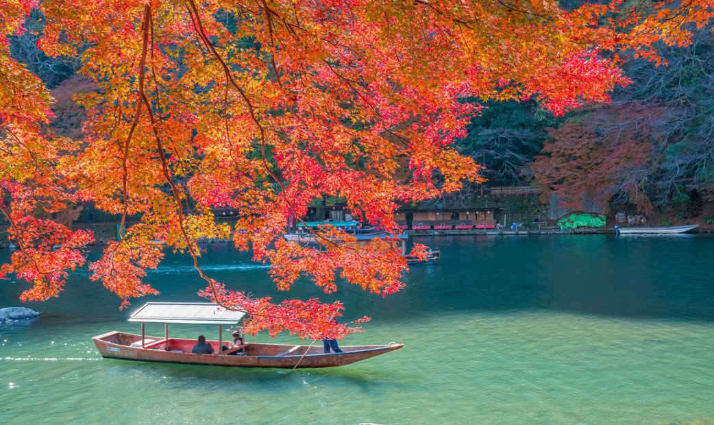 Autumn leaves in Arashiyama