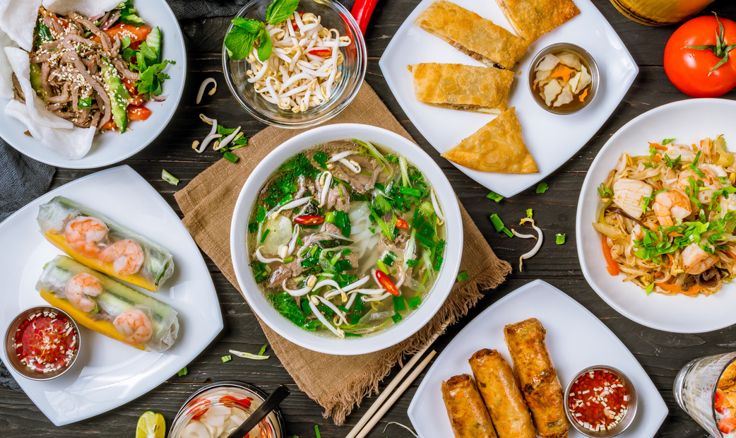 Asian restaurants such as Vietnamese restaurants