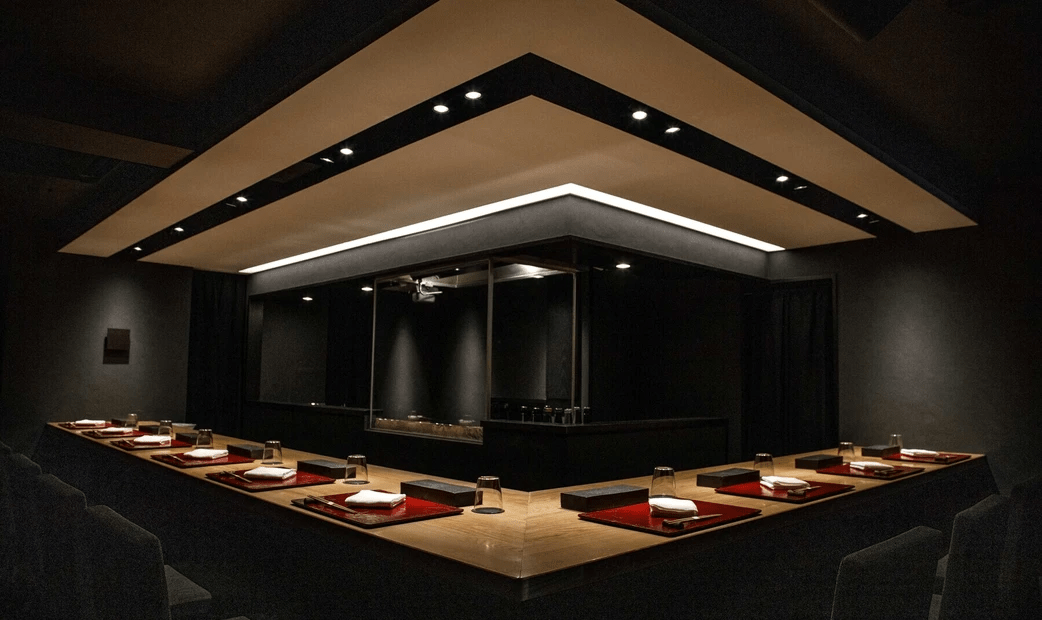 Interior of the Yakitori Hirako