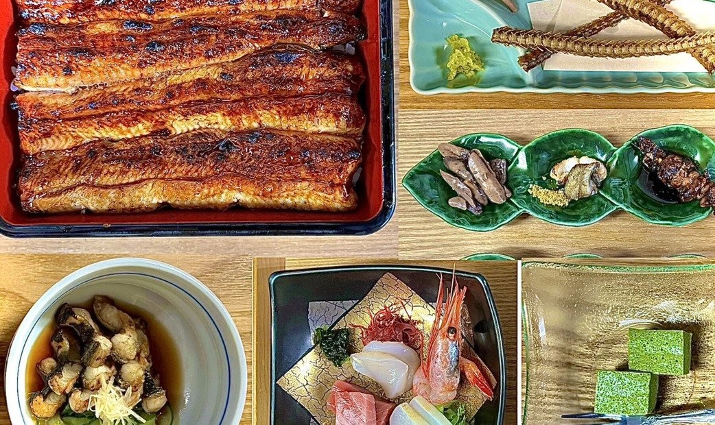 Japanese eel and other side dishes