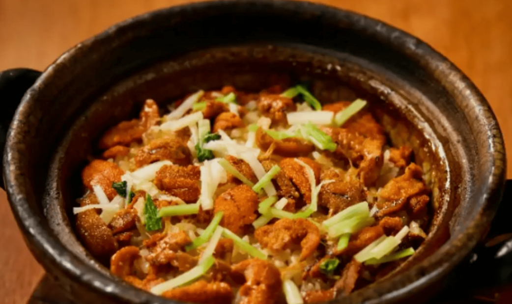 Japanese cuisine in traditional bowl