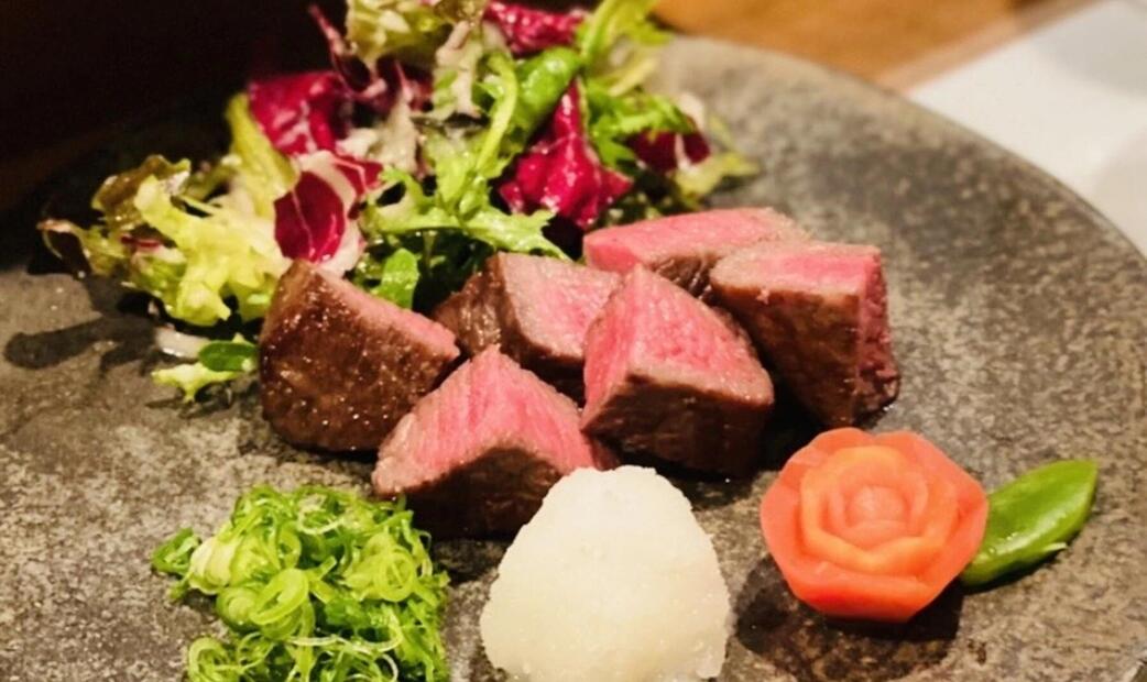 Dice steak of Nagahori