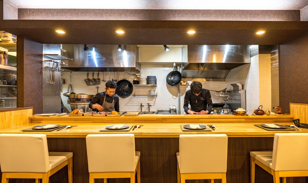 Live kitchen of Chugokusai Kan