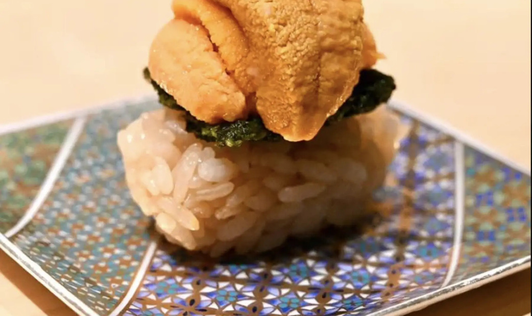 sea ​​urchin on a plate