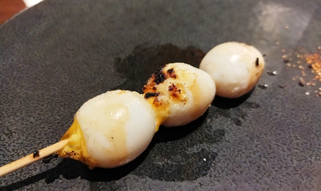 Uzura tamago gushi (quail egg skewer)